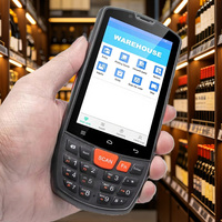 PDA robuste Android 12/15 avec lecteur de codes-barres NFC, batterie 4000 mAh, collecteur de données, scanner express de codes, pour inventaire d'entrepôt et gestion des stocks