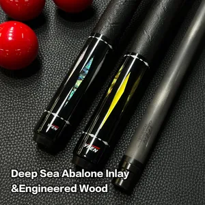 Queues de billard YFEN YF LiuGuang Deep <span class=keywords><strong>Sea</strong></span> Abalone Inlay en acrylique, alliage d'aluminium, fibre de carbone légère, haute qualité, 3/8*8 - Product Image 6