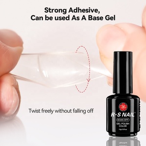 R S Nail <span class=keywords><strong>Gel</strong></span> d'extension extra fort pour pose d'ongles, adhésif super puissant, capsules d'ongles acryliques transparentes, colle <span class=keywords><strong>gel</strong></span> à appliquer au pinceau pour <span class=keywords><strong>Gel</strong></span> <span class=keywords><strong>X</strong></span> - Product Image 5