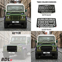 Grille de calandre noire brillante et noire mate pour Land Rover Defender 90 110 1990-2016, remplacement de la grille de pare-chocs avant tout-terrain