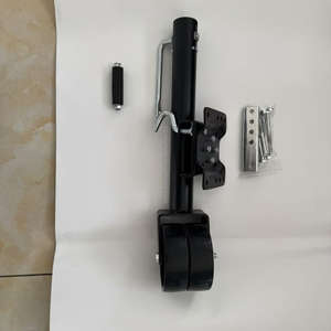 Fabricante profesional chino Jockeywheel Doual 6in 2000 lbs Dual 6 pulgadas <span class=keywords><strong>Jockey</strong></span> Wheel para coche RV Camper Motorhome spray negro - Product Image 3