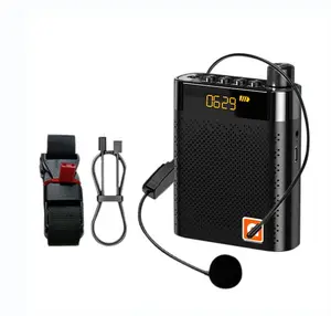 New Portable 10w wireless Loudspeaker Voice Amplifier with bettery rechargeable for teacher and guide