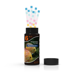 수족관 6 in 1 테스트 스트립 100 스트립 담수 어항 물 테스트 키트 - Product Image 3