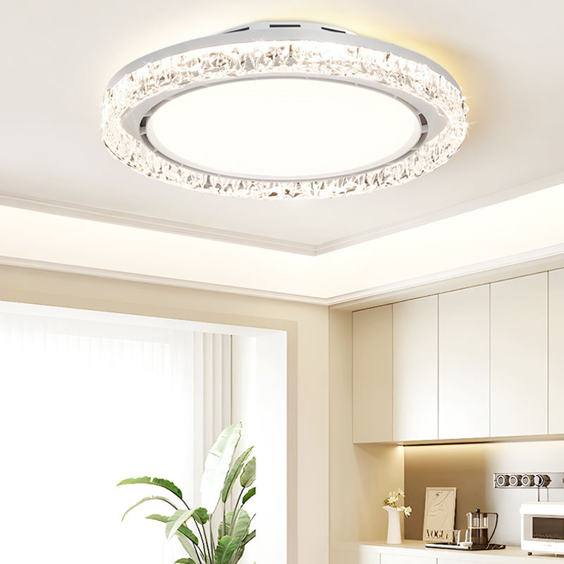 Modern Aluminum LED Ceiling with DC Motor and Remote Control Dimmable ...