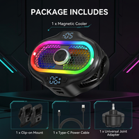 Refroidisseur de téléphone magnétique à semi-conducteurs en gros 15W avec charge sans fil, affichage numérique RGB pour gaming et streaming en direct (iPhone et Android)
