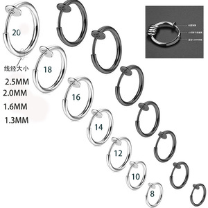 Various Sizes 8MM-20MM 18K PVD Gold Stainless Steel Huggie Hoop <b>Earrings</b> | Hypoallergenic, Waterproof, Unisex <b>Piercing</b> Jewelry - Product Image 3