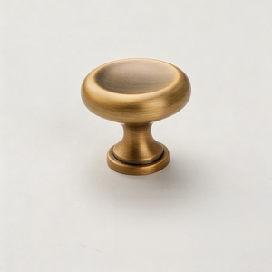 High Quality European Style Luxurious Antique Brass Color Cabinet <strong>Door</strong> Drawer Single Hole <strong>Knobs</strong> - Product Image 3