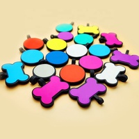 Collier en Silicone Double face, impression Logo personnalisé de haute qualité, Sublimation en aluminium époxy, étiquette d'identité pour chien
