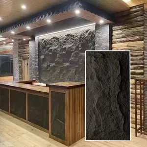 Pu Stone Wall In Outside With High Quality Pu Faux Stone Faux Stone