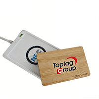 Lector y Grabador NFC ACR122U de 13.56MHz, Lector y Grabador de Tarjetas Inteligentes RFID USB para Sistemas de Control de Acceso
