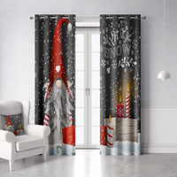 Rideaux occultants à 100% pour Noël, à œillets, logo personnalisé, imperméables, imprimés numériquement, arbre de Noël, rideaux thermiques, luxe moderne