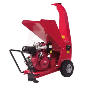 Trator 15hp 20 hp gasolina motor móvel jardim hidráulico madeira picador máquina