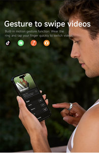 แหวนสมาร์ทวอทช์ World Football SY15 ระดับ IP68 กันน้ำ วัสดุเหล็ก ตรวจวัดสุขภาพ วัดอัตราการเต้นของหัวใจ วัดออกซิเจนในเลือด ตรวจจับการนอนหลับ ควบคุมด้วยท่าทาง - Product Image 4