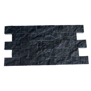 <span class=keywords><strong>Prix</strong></span> d'usine Top Nature Split Surface Noir Granit Pierre Maille <span class=keywords><strong>Pavé</strong></span> 20x10x2-2.5cm Pour Chaussée Jardin Mur Revêtement Panneau - Product Image 1