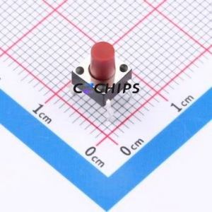 TP10812680 Tactile Switch Through hole Component (THT),6x6mm Switch Single Pole Single Throw Round Button 2.6N Through Hole - Product Image 1