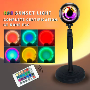 Modern White Smart Sunset <b>Light</b> <b>Projection</b> RGB 16 Colors LED USB APP & Remote Control 360 Degree Rotation Party Lamp - Product Image 2