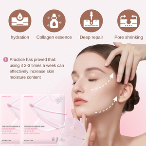 Máscara Facial de Hidrogel de Salmão PDRN Rosa com Bio-Colágeno para Brilho, Antirrugas, com Ácido Hialurônico, em <span class=keywords><strong>Gel</strong></span>, para Uso Noturno - Product Image 3