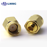 Adaptador Coaxial RF de Alta Precisión SMA Macho para Cable de 0.085, con Contacto de Latón y Desmontaje Fácil