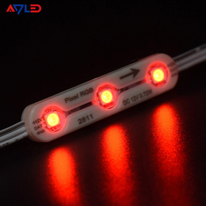 Module LED RGB dynamique 5050 étanche 12V, coloré, avec puce WS2811, clignotant, IP68, 0,72W, pour caisson lumineux publicitaire - Product Image 3