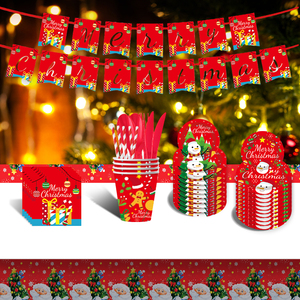 Platos de fiesta de Navidad muñeco de nieve platos de papel desechables invierno vacaciones cena postre platos Navidad Linda vajilla festiva - Product Image 3