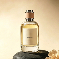 Flacons de parfum cylindriques classiques et élégants en verre avec bouchons roses, 30 ml, 50 ml, 100 ml
