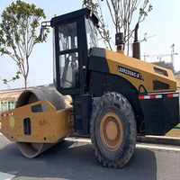 Compacteur de sol durable à tambour unique SSR220AC-8H à haute efficacité pour la construction d'autoroutes et le nivellement du sol