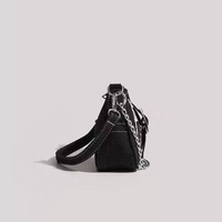Sac à bandoulière en jean vintage A-180 pour femme, style motard, grande capacité, nouvelle collection, fermeture éclair, motif étoile, haut de gamme