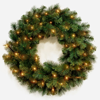 Buatan tangan Norfolk pinus campuran PE Garland Swag Natal karangan bunga Kranz Ghirlande Cypress Faux dekorasi untuk belanja mall