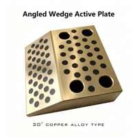 Plaque active angulaire Wedge 30 °   Bloc en alliage de cuivre autolubrifiant et résistant à l'usure pour l'industrie automobile et la fabrication de moules
