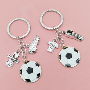 Metallo pallone da calcio Team Club portachiavi calcio giocatore di calcio scarpa portachiavi basket Rugby portachiavi <span class=keywords><strong>per</strong></span> uomo donna regalo - Product Image 2