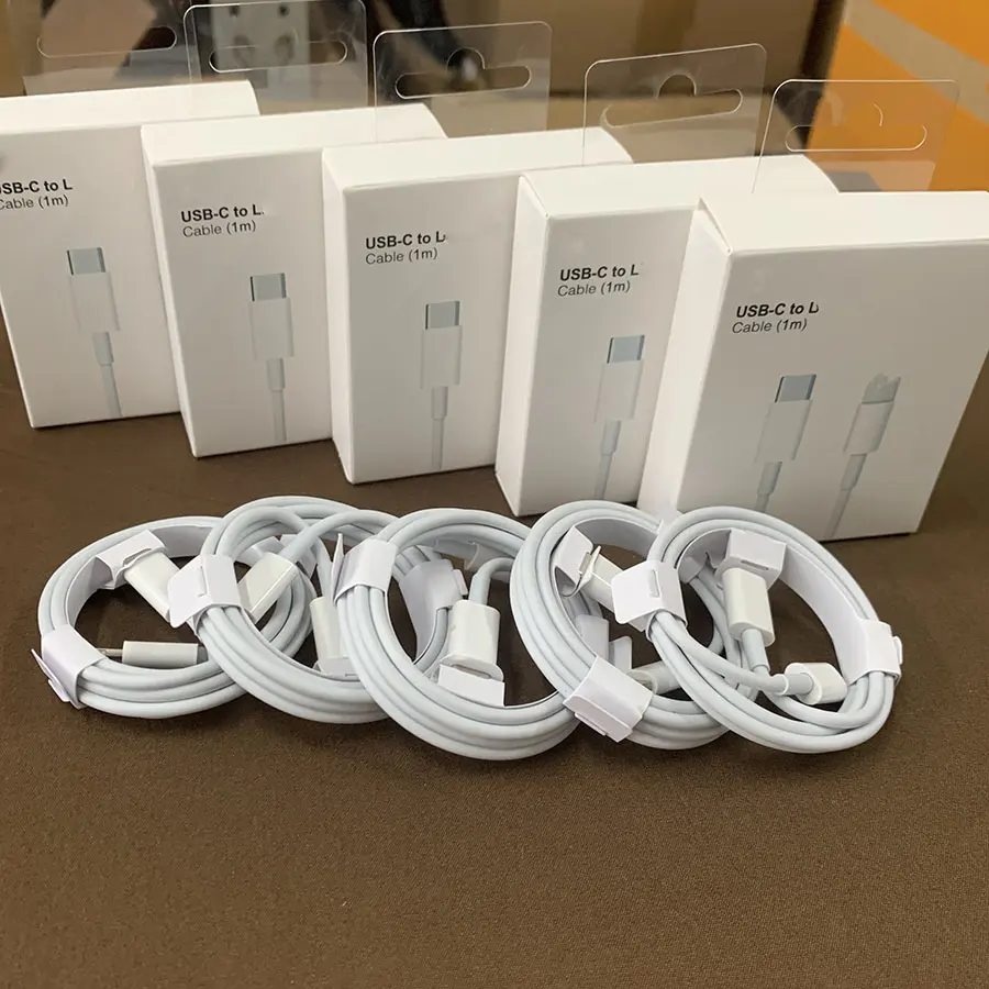 C bis L Schnell ladekabel für iPhone 13 Pro Max 12 11 XS 8 Pin bis Typ C Original box 1m USB C-Kabel