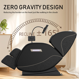 Fauteuil de massage Shiatsu à compression d'air et chauffant, noir, 3D, zéro gravité, OEM/ODM, pour la maison et le bureau, en gros, stock US - Product Image 4