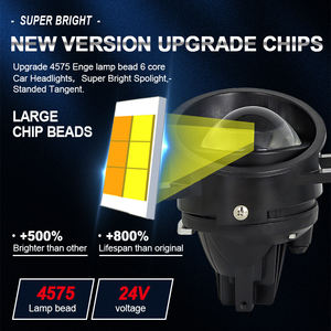 3.0 pouces Bi LED antibrouillard conduite lumière jaune blanc faible faisceau <span class=keywords><strong>de</strong></span> route 45W Led projecteur antibrouillard rénovation antibrouillard - Product Image 6