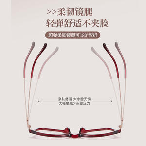 Gafas de lectura para mujer, montura de aleación Tr90 2613, diseño circular ligero para un aspecto elegante - Product Image 4