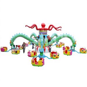 Fabricante Chino de Juegos Mecánicos de Fibra de Vidrio para Parques de Atracciones, Atracción Giratoria de Pulpo Gigante para Adultos en Venta - Product Image 1