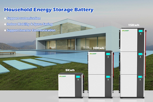 Batterie 6000 cycles 48V 51.2V 100Ah pour système solaire, stockage d'énergie 5kW, batterie lithium murale LFP-51100 - Product Image 2