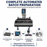Machine de préparation d'échantillons de laboratoire intelligente, roues doubles de 8 pouces, 50-1500 tr/min pour l'analyse des métaux et des céramiques