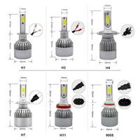 Aksesoris Lampu Mobil C6 H4 H13 9004 9007 Sistem Pencahayaan Otomatis Kustom 36W 6000K H7 HB3/9005 HB4/9006 Bohlam Lampu Depan LED