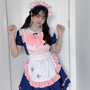 Japanese Style Maid Costume Women's Cosplay Dress With Apron And Bow For Anime Convention Performance - Product Image 4