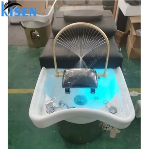 เก้าอี้นวดสระผม KISEN พร้อมเตียงสระผมแบบแยกส่วนสำหรับทำสปาและนวดศีรษะ - Product Image 2