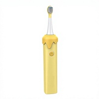 Brosse à dents électrique sonique pour enfants Lazy Beibei, 35 vibrations, poils souples, étanche IPX7, forme crème glacée, 3 vitesses
