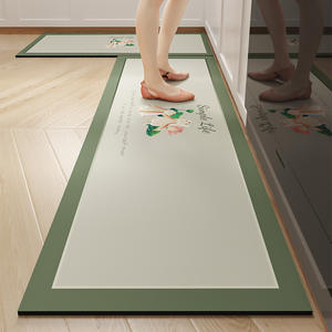 พรมปูพื้นห้องครัวกันลื่นน้ำหนักเบาหรูหราพรมสกปรกทำความสะอาดได้กันน้ำมันสำหรับใช้ในครัวเรือน - Product Image 5