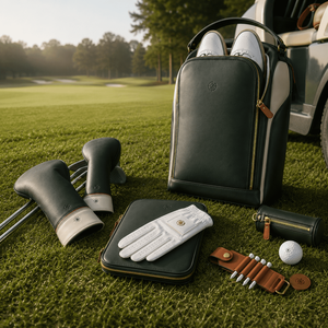 Kit de <span class=keywords><strong>golf</strong></span> haut de gamme avec <span class=keywords><strong>sac</strong></span> à chaussures, housses de tête de club, gants, porte-tee, accessoires de parcours de <span class=keywords><strong>golf</strong></span>, collection d'accessoires essentiels de <span class=keywords><strong>golf</strong></span> - Product Image 1