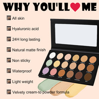 OCHAIN Haute Qualité En Gros Cosmétiques Personnalisés Fond de Teint 18C Mat Crème Couverture Complète Correcteur Visage Maquillage Correcteur Palette