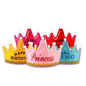 Diademas con Corona de Princesa para Niños con Logotipo Personalizado, Juego de Diademas con Luz LED Intermitente para Decoración de Cumpleaños, Gorros de Fiesta Coloridos - Product Image 2