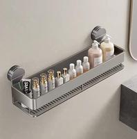 Étagère de salle de bain à ventouse, sans perçage, support mural de rangement pour lavabo, organisateur suspendu haut de gamme