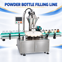 Machine de remplissage de poudre DEEPACK avec doseur à vis sans fin sélectionné pour les essais de flux de produit et la vérification de la dose des contenants