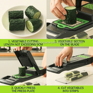 เครื่องมือครัวแบบพกพา เครื่องหั่นผักผลไม้แบบมือหมุน เครื่องหั่นหัวหอม เครื่องสไลด์<span class=keywords><strong>ผัก</strong></span> เครื่องสับ<span class=keywords><strong>ผัก</strong></span>เหล็ก - Product Image 6