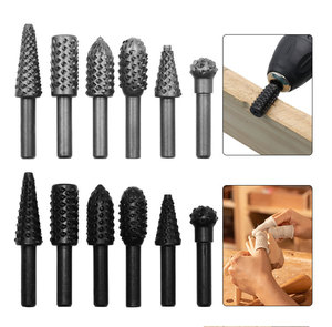 Juego de limas de escofina rotativa de broca de 1/4 pulgadas, 6 uds., carpintería Industrial, herramienta de tallado de madera, carpintería, herramientas de corte de madera, taladro de trabajo - Product Image 6