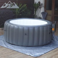 Jacuzzi Inflable Premium, Spa Portátil con Chorros de Masaje de Burbujas, Relajación Interior y Exterior para Jardín o Villa